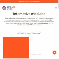 StreamStage platform - Web development Connecting Media