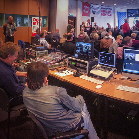 FNV live-video verbindingen en live webcast