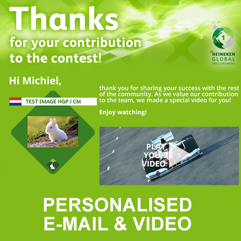 Gepersonaliseerde video en e-mail